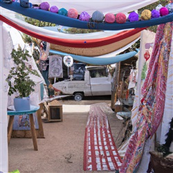 Het bezoeken van de beroemde Hippy Day Market van Las Dalias